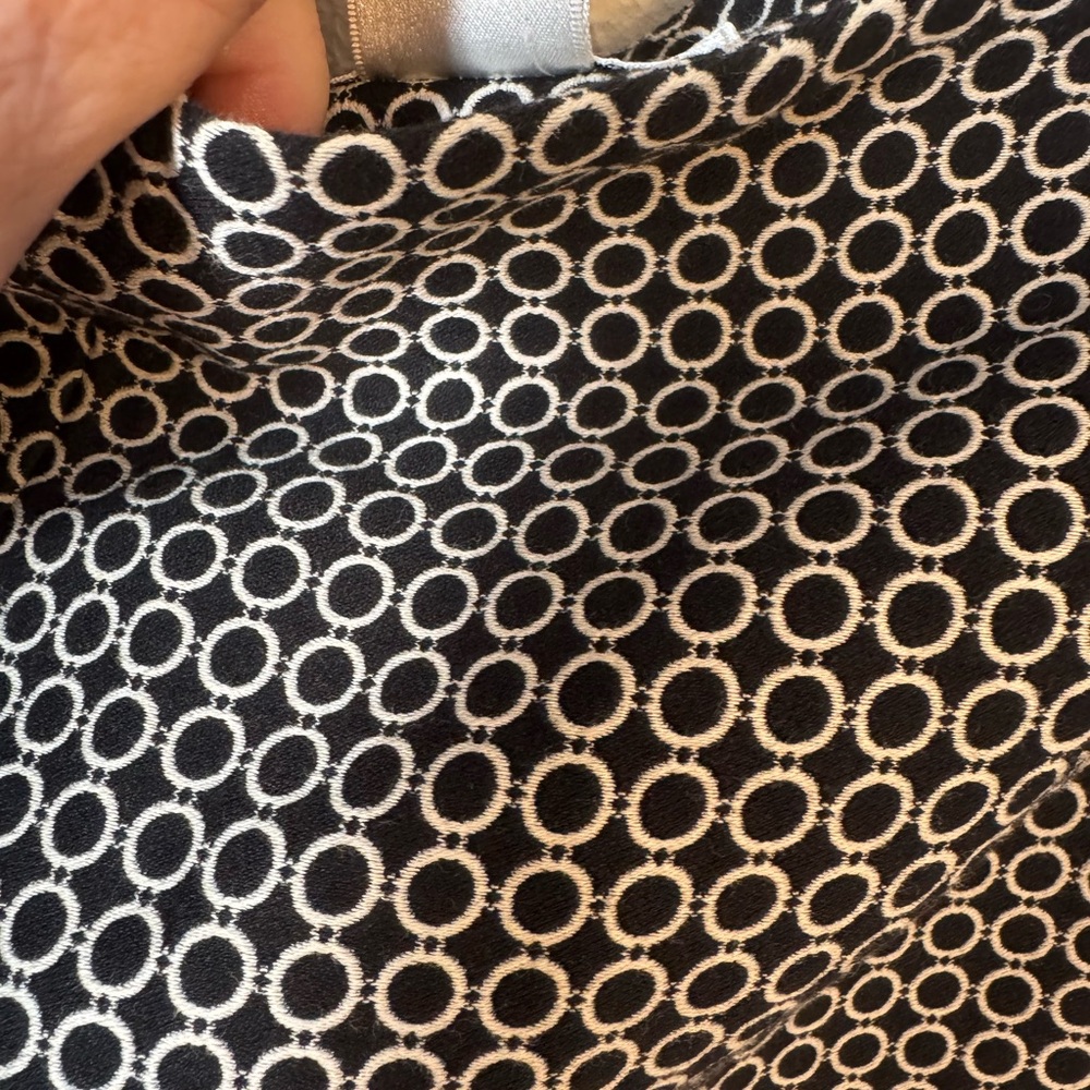 Talbots Women's Black Patterned Fully Lined Pants Size 8/PETITE       #2 - Picture 6 of 8